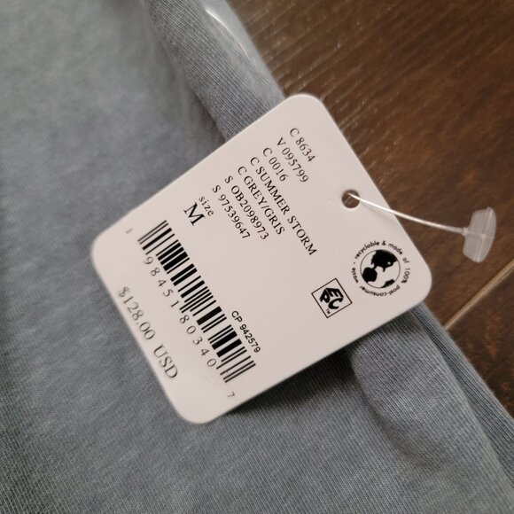 Free People Hot Shot Wide Leg Jumpsuit Womens M Grey Casual Relaxed Athleisure - Picture 6 of 10